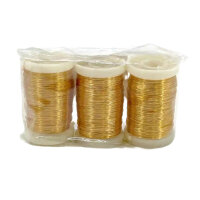 Floristendraht gold 3 Stk.